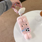 3D Rabbit Plush Winter Case for iPhone